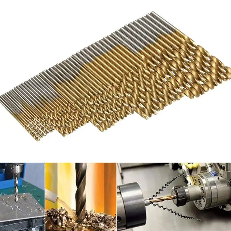 Titanium-Coated HSS Twist Drill Bit Set For Power Tools
