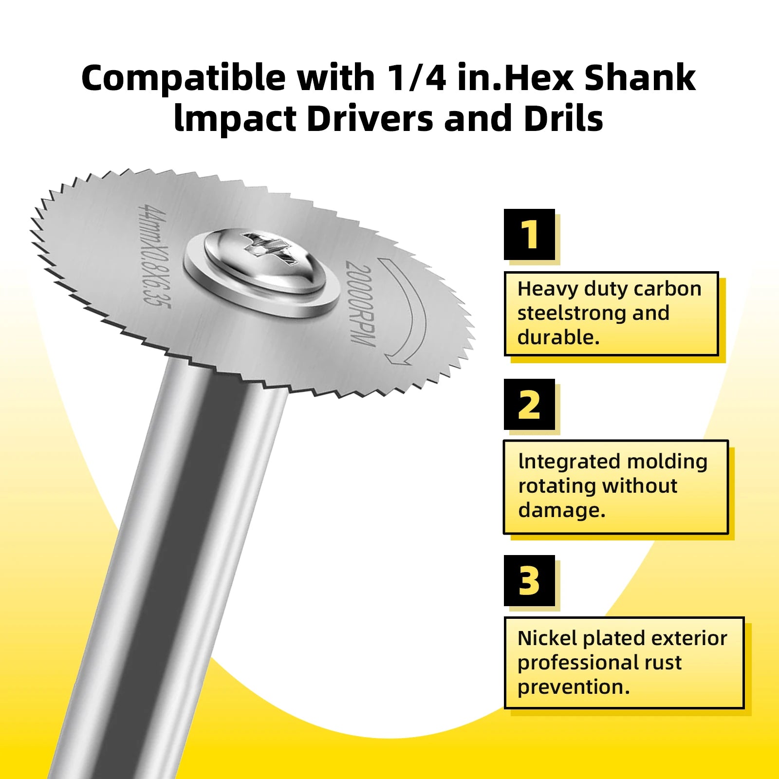 High-Speed HSS Rotary Cutting Wheel Set for Drill Tools