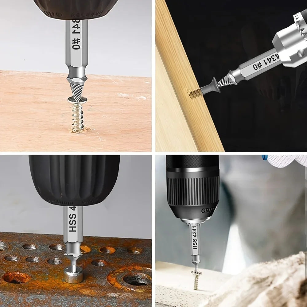 Damaged Screw Extractor Drill Bit Set – High Speed Steel