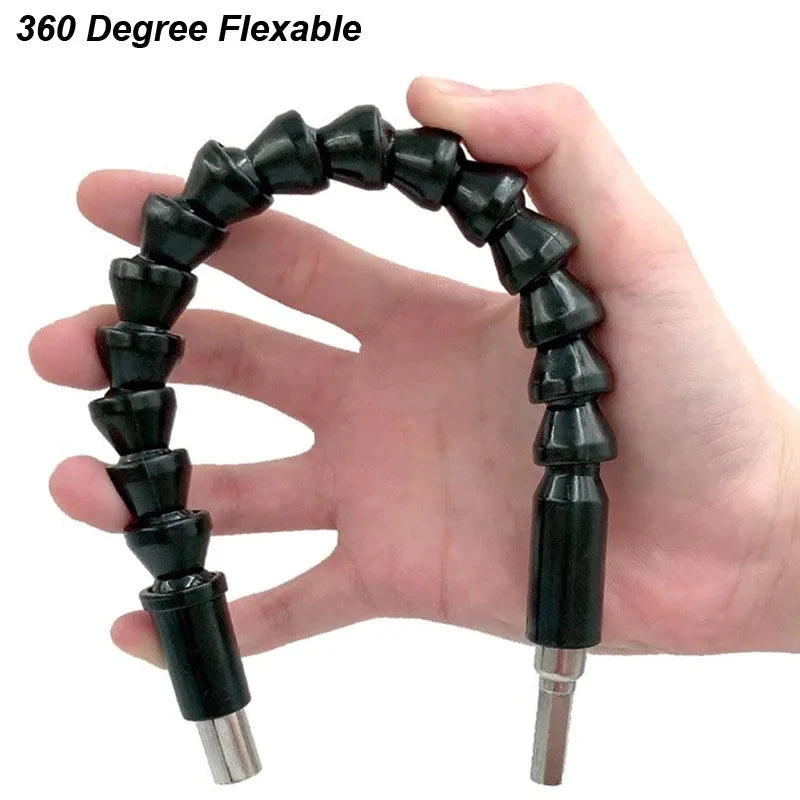 Angle Drill Adapter Set With Flexible Extension Shaft