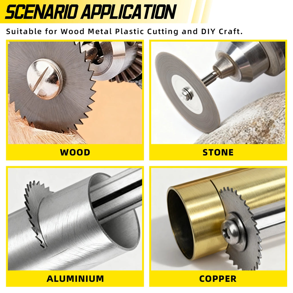 High-Speed HSS Rotary Cutting Wheel Set for Drill Tools